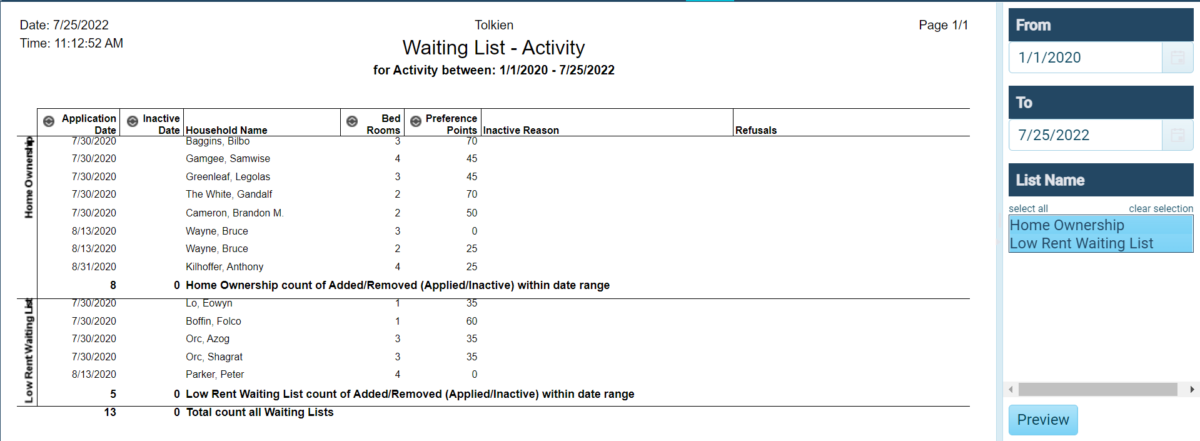 Waiting List – Activity – Kanso Support Portal